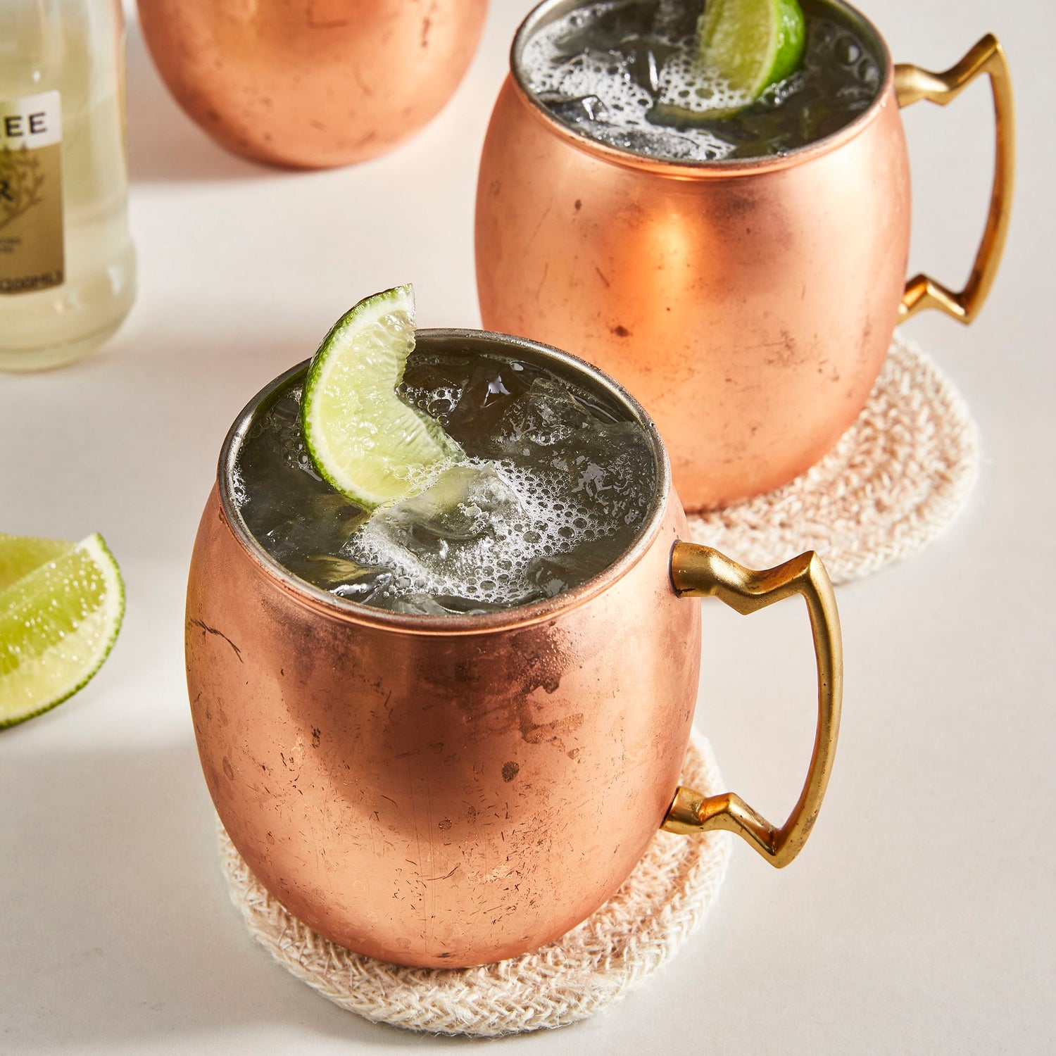 BEST MOSCOW MULE IS SERVED IN COPPER CUPS