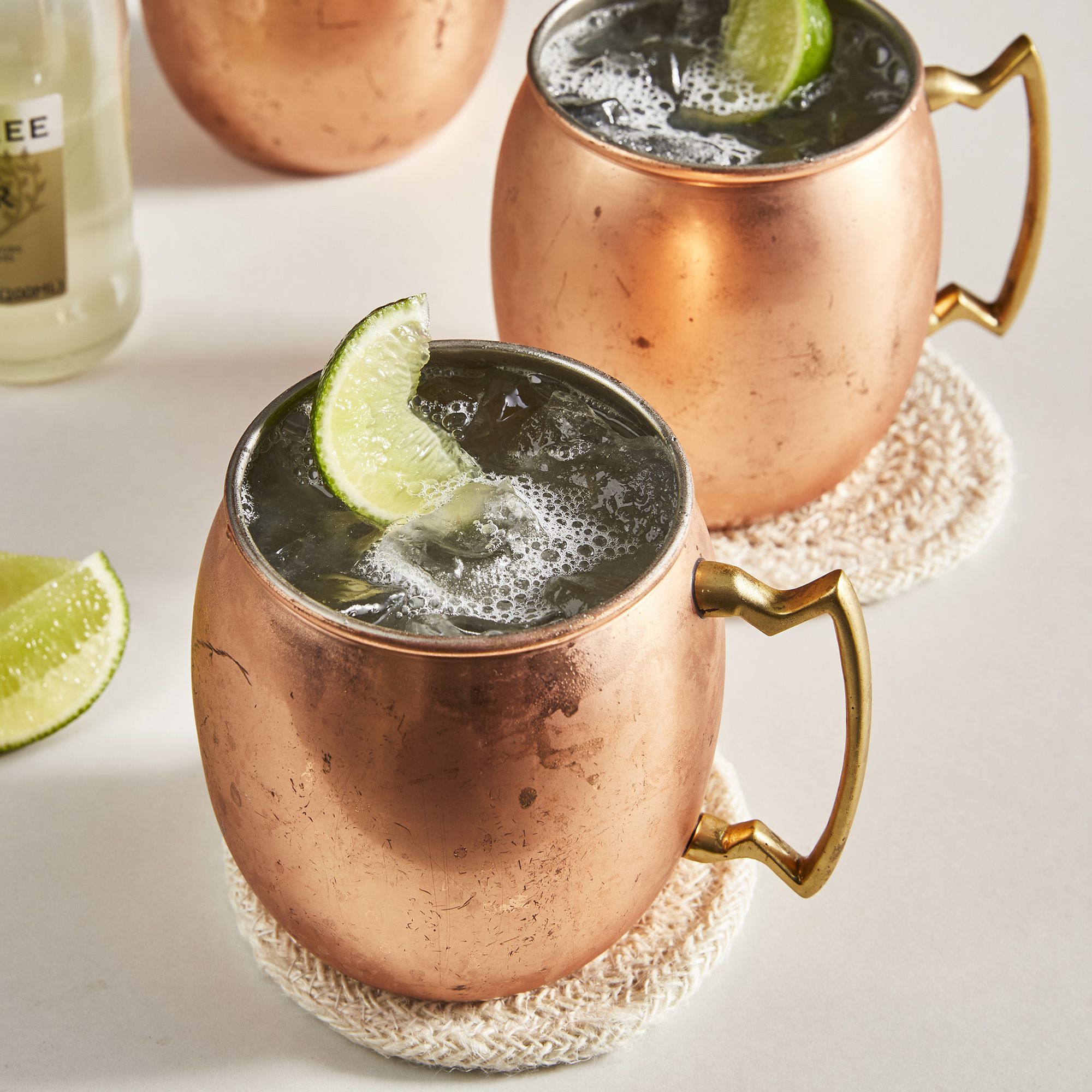 BEST MOSCOW MULE IS SERVED IN COPPER CUPS